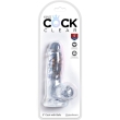 KING COCK – CLEAR REALISTIC PENIS WITH BALLS 10.1 CM TRANSPARENT 5