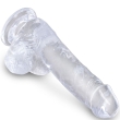 KING COCK – CLEAR REALISTIC PENIS WITH BALLS 13.5 CM TRANSPARENT 3