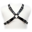 LEATHER BODY – BLACK BUCKLE HARNESS FOR MEN