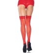 LEG AVENUE – STOCKING WITH BACK SEAM LACE TOP RED PLUS SIZE