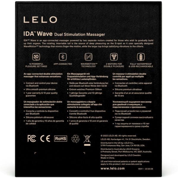 LELO - IDA WAVE COUPLES MASSAGER BLACK 5