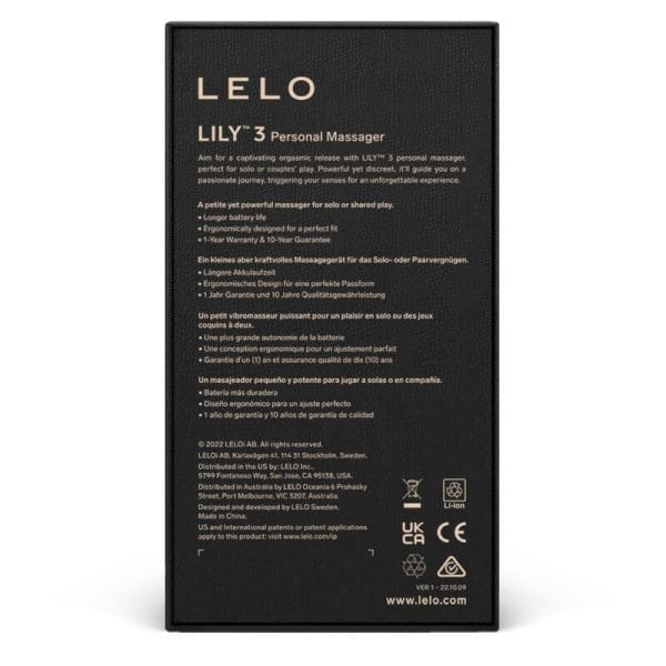 LELO - LILY 3 PERSONAL MASSAGER - AQUA GREEN 4