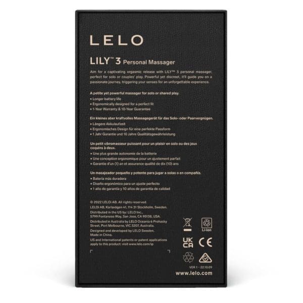 LELO - LILY 3 PERSONAL MASSAGER - PURPLE 4