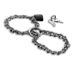 METAL HARD – HANDCUFFS WITH STAINLESS STEEL CHAIN.