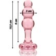 NEBULA SERIES BY IBIZA – MODEL 1 ANAL PLUG BOROSILICATE GLASS 10.7 X 3 CM PINK