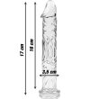 NEBULA SERIES BY IBIZA – MODEL 12 DILDO BOROSILICATE GLASS 17 X 3.5 CM CLEAR