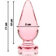 NEBULA SERIES BY IBIZA – MODEL 4 ANAL PLUG BOROSILICATE GLASS 11 X 5 CM PINK