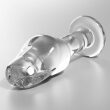 NEBULA SERIES BY IBIZA – MODEL 6 ANAL PLUG BOROSILICATE GLASS 12.5 X 4 CM CLEAR 6