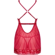 OBSESSIVE – LACELOVE BABYDOLL & THONG RED M/L 6