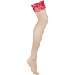 OBSESSIVE – LACELOVE STOCKINGS RED M/L 5