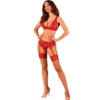 OBSESSIVE – LACELOVE SET THREE PIECES RED M/L 3