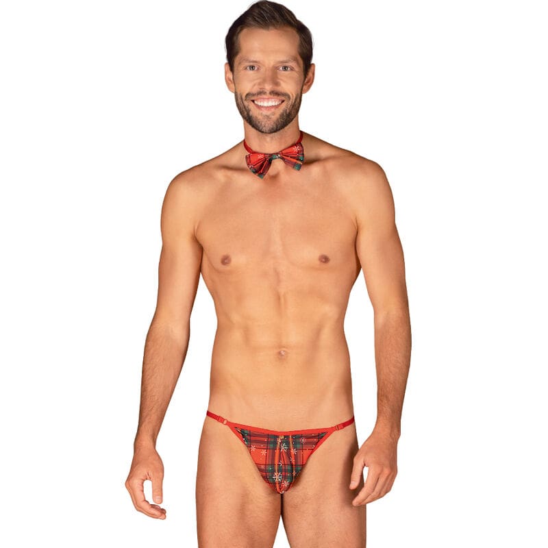 OBSESSIVE – MS MERRILO THONG & BOW TIE ONE SIZE