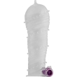 OHMAMA – TEXTURED PENIS SHEATH WITH WIDE TIP VIBRATING BULLET 2