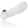 OHMAMA – TEXTURED PENIS SHEATH WITH WIDE TIP VIBRATING BULLET