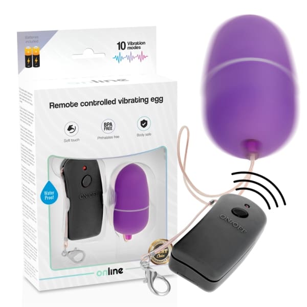 ONLINE - REMOTE CONTROLLED VIBRATING EGG PURPLE 3