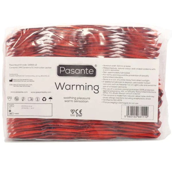 PASANTE - CONDOMS WARMING EFFECT BAG 144 UNITS 3