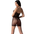 PASSION – BS096 BLACK BODYSTOCKING ONE SIZE 2