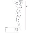 PASSION – WOMAN BS014 WHITE BODYSTOCKING ONE SIZE 2