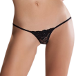 PASSION – MICRO THONG BLACK ONE SIZE WITH LACE