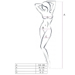 PASSION – WOMAN BS049 WHITE BODYSTOCKING ONE SIZE 2