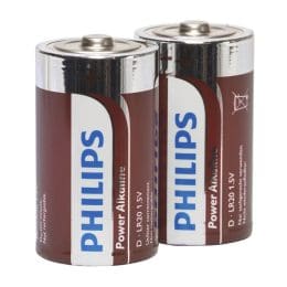 PHILIPS - POWER ALKALINE PILA D LR20 PACK 2 2