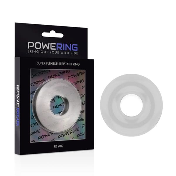 POWERING - SUPER FLEXIBLE AND RESISTANT PENIS RING 4.5CM CLEAR 6