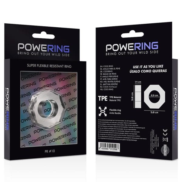 POWERING - SUPER FLEXIBLE AND RESISTANT PENIS RING 5CM PR10 CLEAR 11