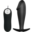 PRETTY LOVE – SILICONE ANAL PLUG PENIS FORM AND 12 VIBRATION MODES BLACK