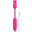 PRETTY LOVE – PINK SILICONE VIBRATING BULLET 7