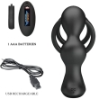 PRETTY LOVE – MARSHALL PENIS RING WITH VIBRATORY ANAL PLUG WITH REMOTE CONTROL 6