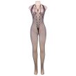 QUEEN LINGERIE – HALTER NECK AND OPEN BACK BODYSTOCKING S/L 5