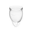 SATISFYER – FEEL CONFIDENT MENSTRUAL CUP CLEAR 15 + 20 ML 3