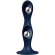 SATISFYER – DOUBLE BALL-R SILICONE DILDO BLUE 2