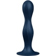 SATISFYER – DOUBLE BALL-R SILICONE DILDO BLUE