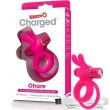 SCREAMING O – RECHARGEABLE DOUBLE RING WITH RABBIT HARE PINK 2