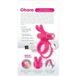 SCREAMING O – RECHARGEABLE DOUBLE RING WITH RABBIT HARE PINK 3