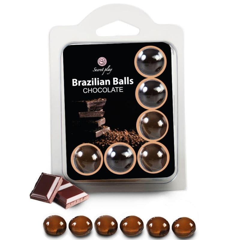 SECRETPLAY – SET 6 BRAZILIANS BALLS CHOCOLATE