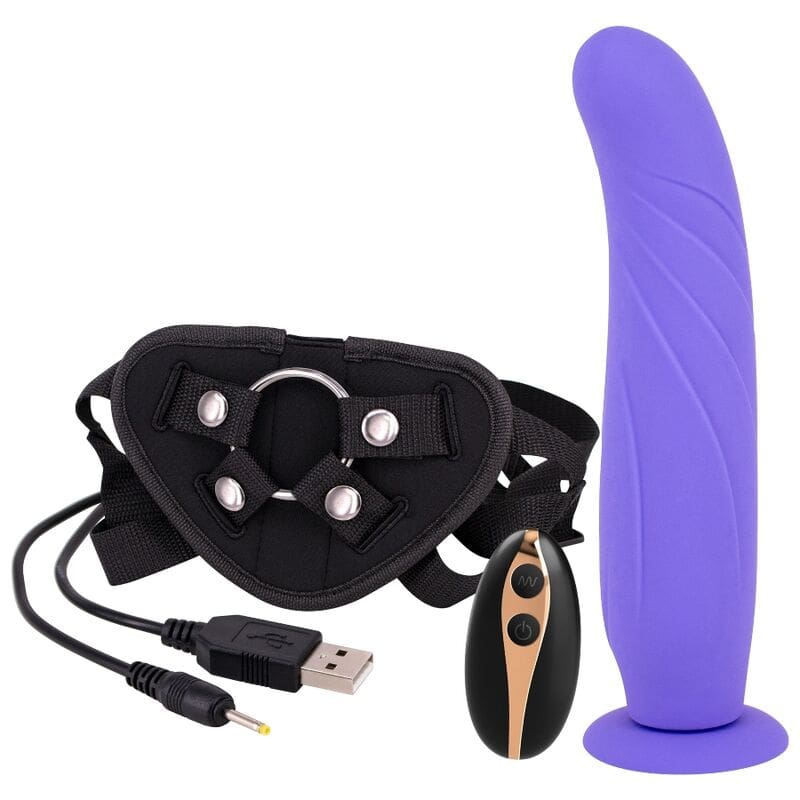 SEVEN CREATIONS – STRAP ON HARNESS WITH DILDO 24 CM