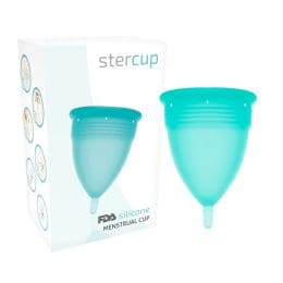 STERCUP - FDA SILICONE MENSTRUAL CUP SIZE L AQUAMARINE 2