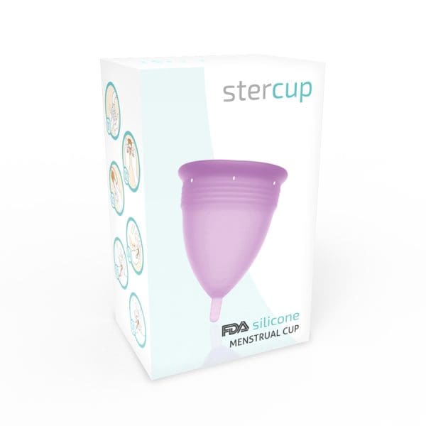 STERCUP - FDA SILICONE MENSTRUAL CUP SIZE L LILAC 5