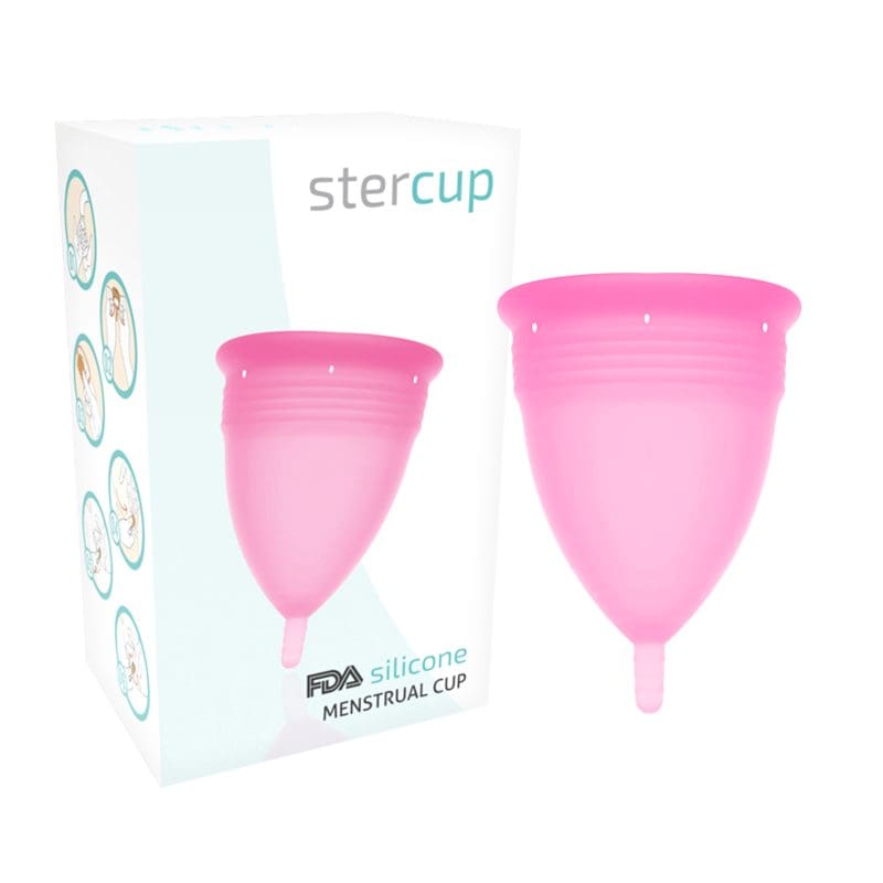 STERCUP – FDA SILICONE MENSTRUAL CUP SIZE L PINK 2