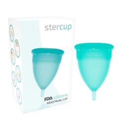 STERCUP - FDA SILICONE MENSTRUAL CUP SIZE S AQUAMARINE 2