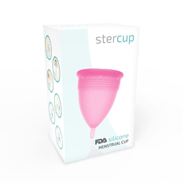 STERCUP - FDA SILICONE MENSTRUAL CUP SIZE S PINK 5