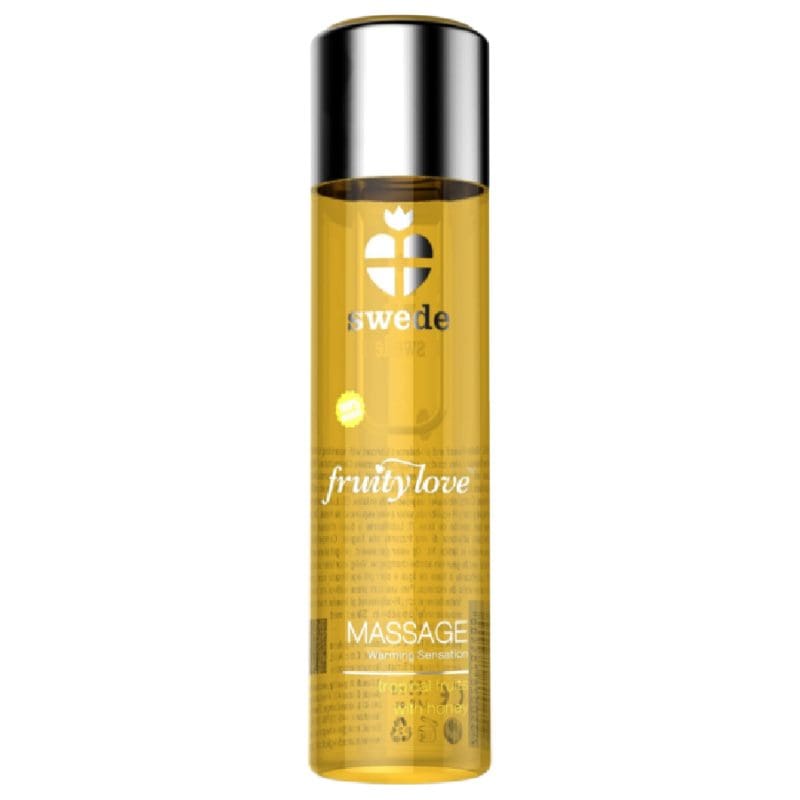 SWEDE – FRUITY LOVE WARMING EFFECT MASSAGE OIL TROPICAL FRUITY WITH HONEY 120 ML.