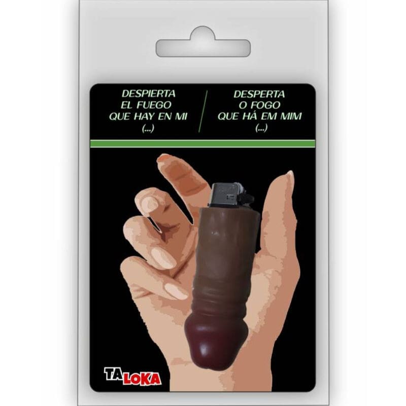 TALOKA – FANTASTIC LIGHTER IN THE SHAPE OF A MULATTO COLOR PENIS 100% RECHARGEABLE