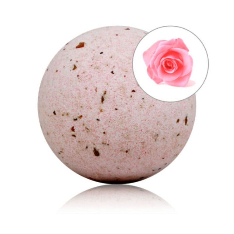 TALOKA – ROSES SCENTED BATH BOMB WITH ROSE PETALS