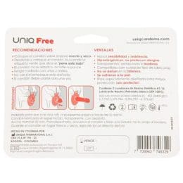 UNIQ - FREE LATEX FREE CONDOMS WITH PROTECTIVE RING 3 UNITS 2