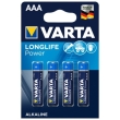 VARTA – LONGLIFE POWER ALKALINE BATTERY AAA LR03 4 UNIT