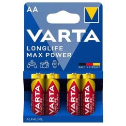 VARTA - MAX POWER ALKALINE BATTERY AA LR6 4 UNIT