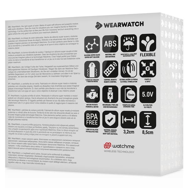 WEARWATCH - WATCHME DUAL TECHNOLOGY VIBRATOR FUCHSIA / SNOW 6
